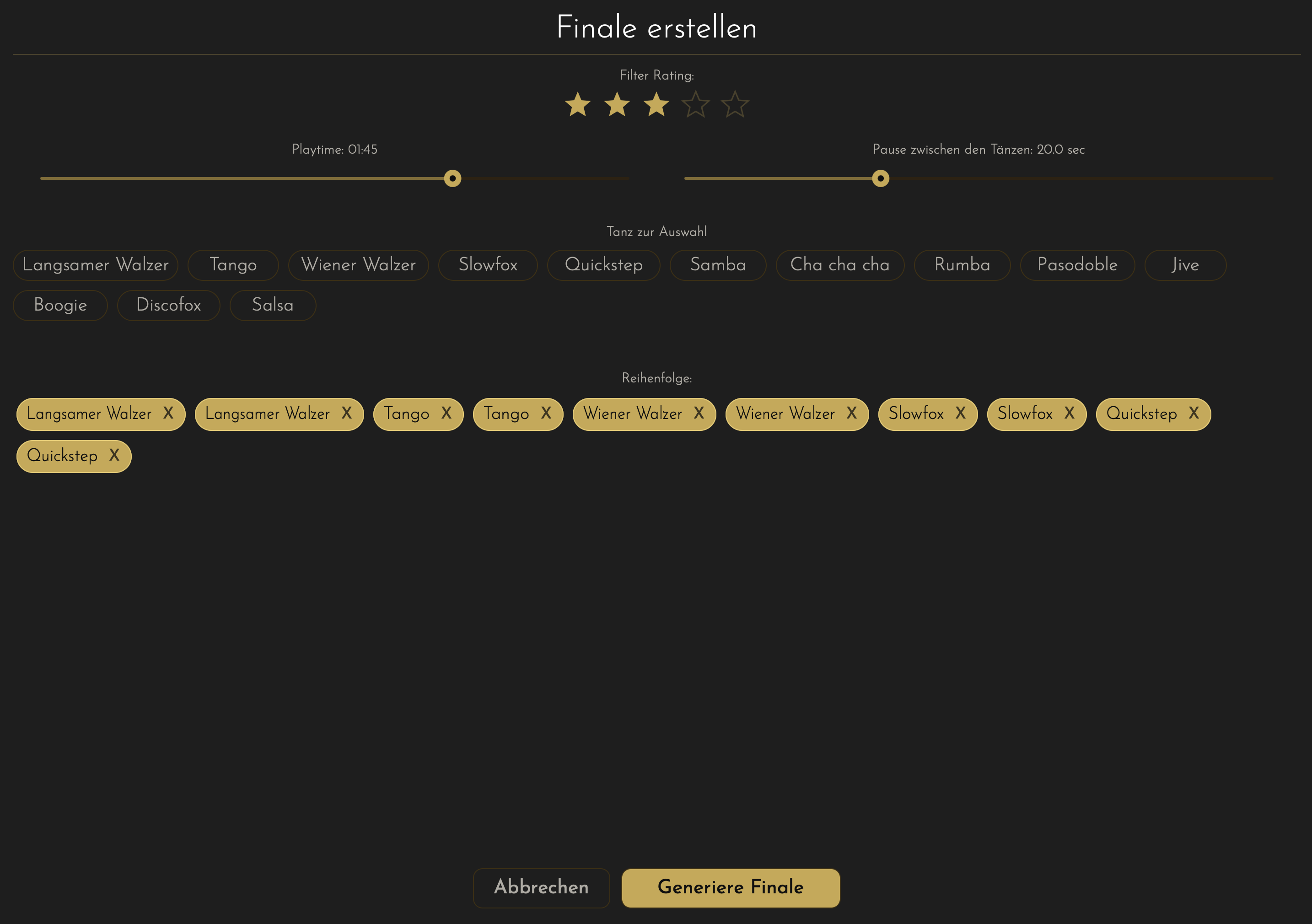 Finale-Generator